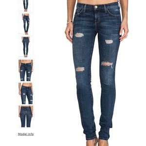 Current Elliott The Skinny Loved Destroy Wash #426